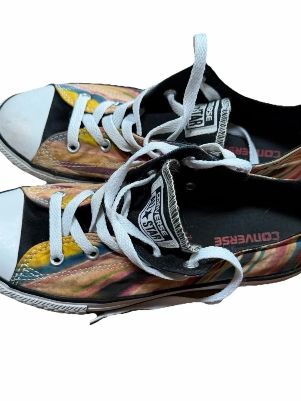 Converse Chuck Taylor All Star Low Top Multicolored Stripe Sz 4 Kids/6 Women